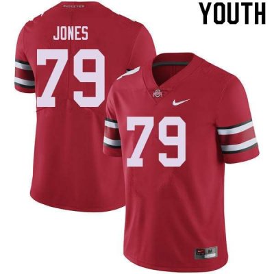 NCAA Ohio State Buckeyes Youth #79 Dawand Jones Red Nike Football College Jersey TFY5845TF